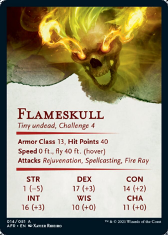 Flameskull Art Card [Dungeons & Dragons: Adventures in the Forgotten Realms Art Series] | Game Master's Emporium (The New GME)