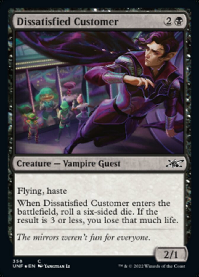 Dissatisfied Customer (Galaxy Foil) [Unfinity] | Game Master's Emporium (The New GME)