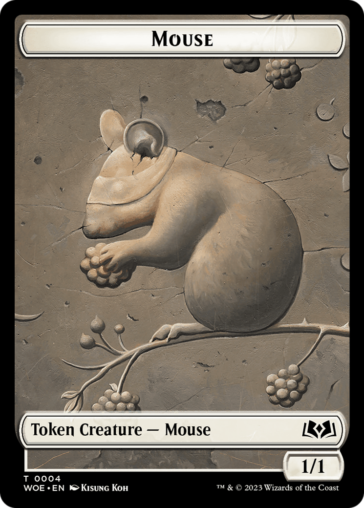 Mouse // Food (0012) Double-Sided Token [Wilds of Eldraine Tokens] | Game Master's Emporium (The New GME)