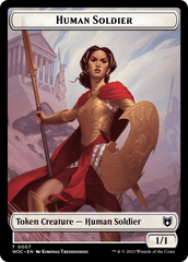 Pirate // Human Soldier Double-Sided Token [Wilds of Eldraine Commander Tokens] | Game Master's Emporium (The New GME)