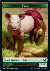 Hydra // Boar Double-Sided Token [Commander 2021 Tokens] | Game Master's Emporium (The New GME)