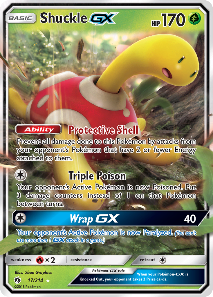 Shuckle GX (17/214) [Sun & Moon: Lost Thunder] | Game Master's Emporium (The New GME)