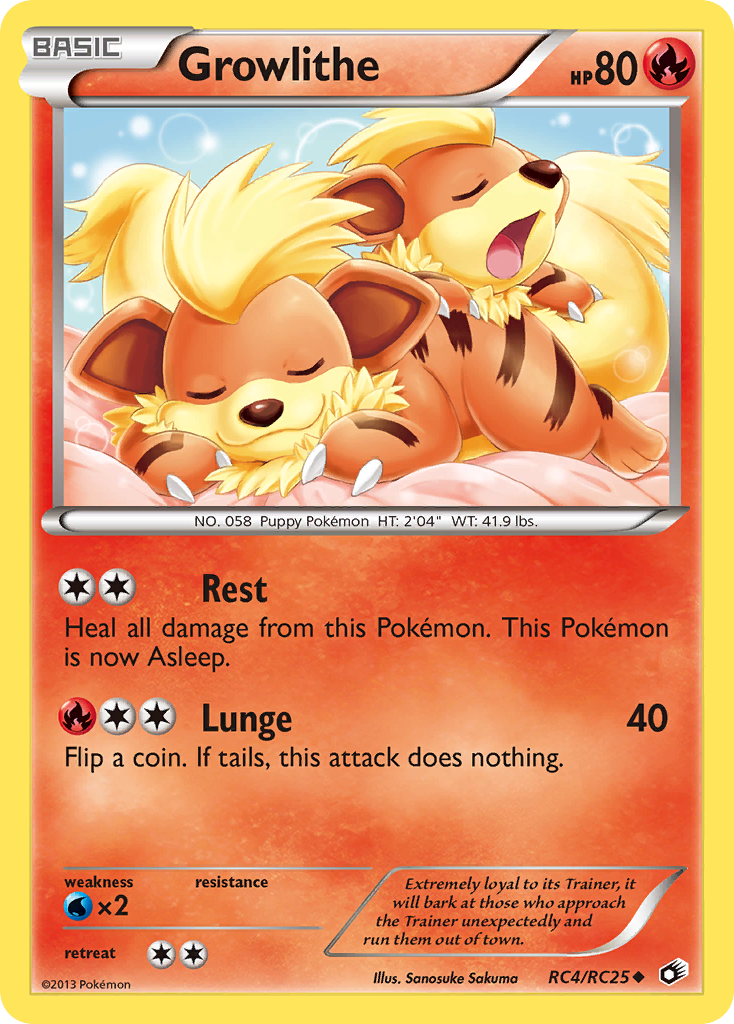 Growlithe (RC4/RC25) [Black & White: Legendary Treasures] | Game Master's Emporium (The New GME)