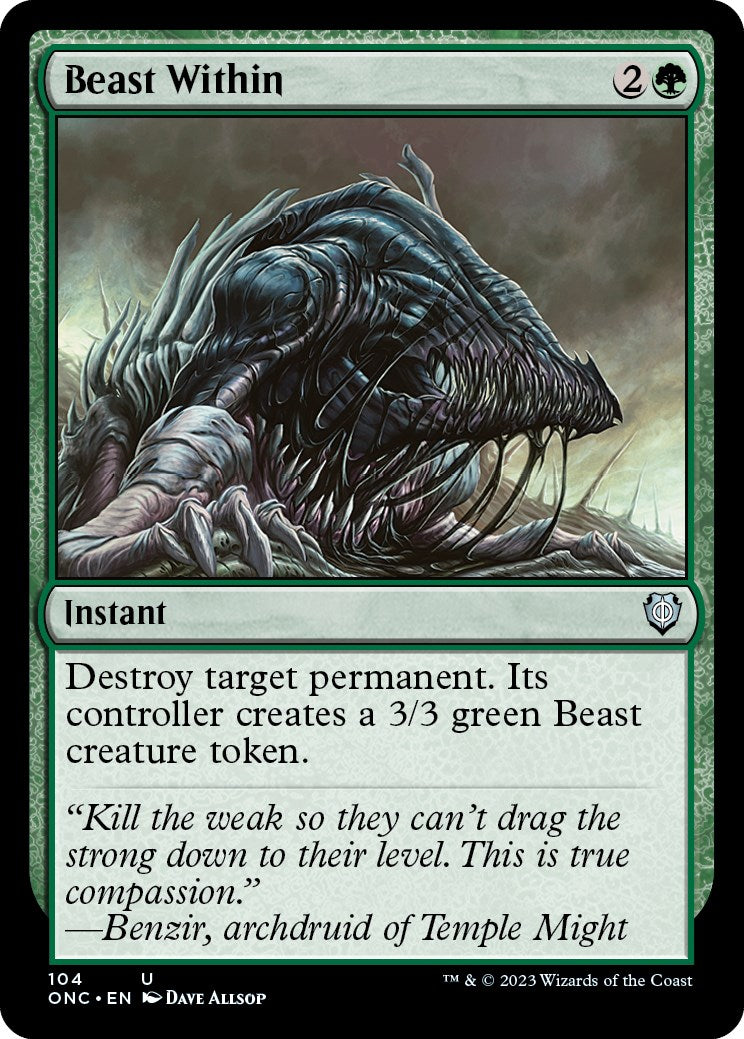 Beast Within [Phyrexia: All Will Be One Commander] | Game Master's Emporium (The New GME)