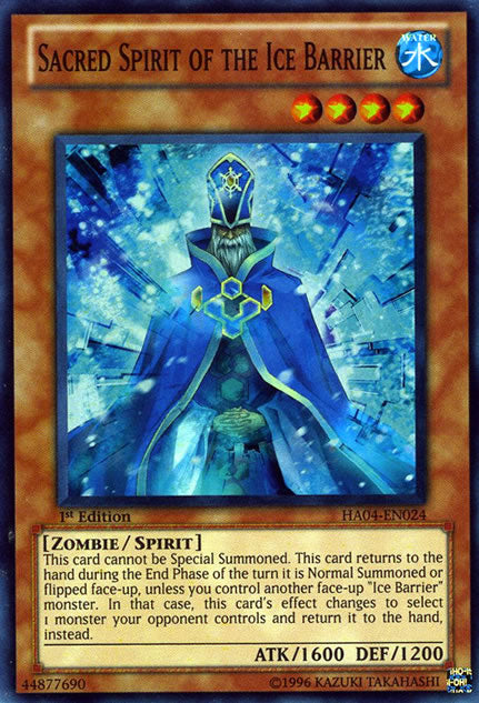 Sacred Spirit of the Ice Barrier [HA04-EN024] Super Rare | Game Master's Emporium (The New GME)