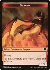 Dragon // Treasure Double-Sided Token [Commander Legends Tokens] | Game Master's Emporium (The New GME)