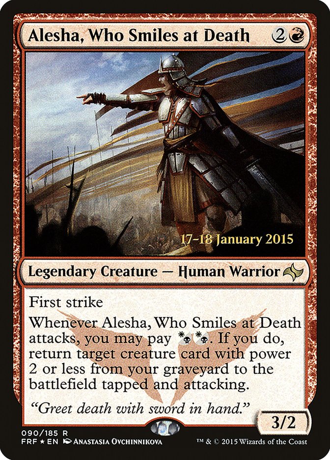 Alesha, Who Smiles at Death [Fate Reforged Prerelease Promos] | Game Master's Emporium (The New GME)