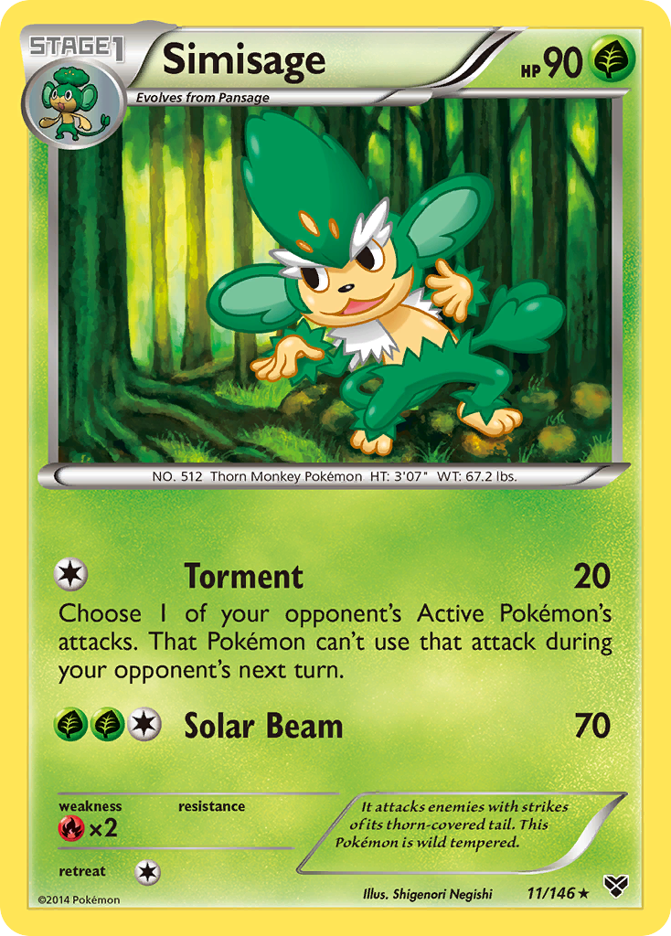 Simisage (11/146) [XY: Base Set] | Game Master's Emporium (The New GME)