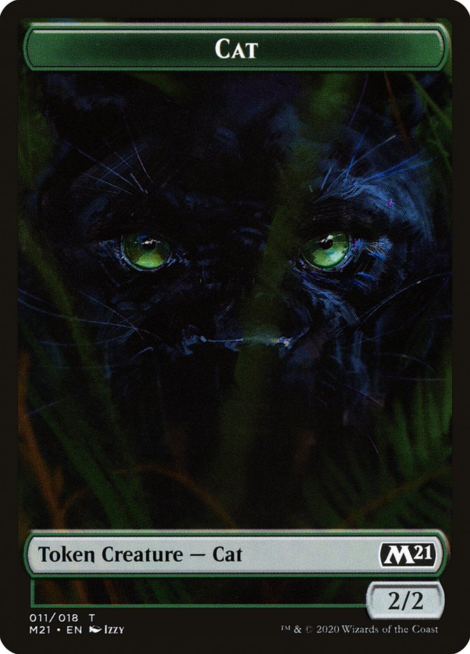 Beast // Cat (011) Double-Sided Token [Core Set 2021 Tokens] | Game Master's Emporium (The New GME)
