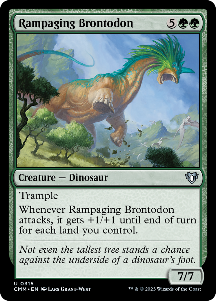 Rampaging Brontodon [Commander Masters] | Game Master's Emporium (The New GME)