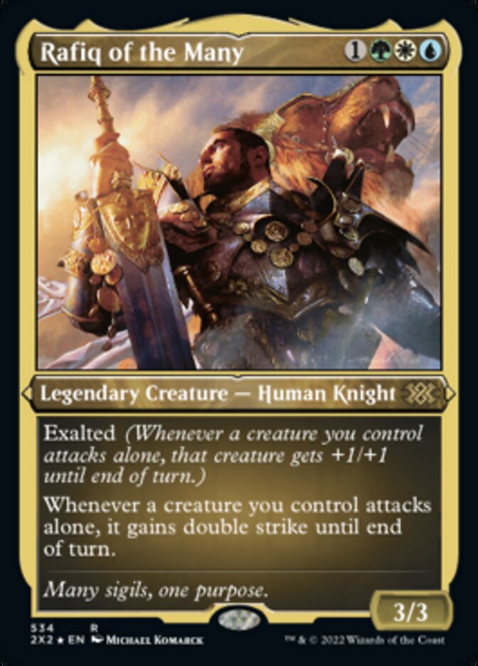 Rafiq of the Many (Foil Etched) [Double Masters 2022] | Game Master's Emporium (The New GME)