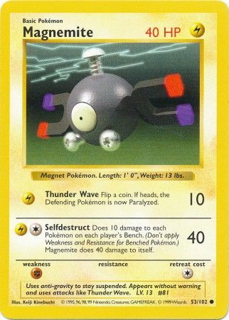 Magnemite (53/102) [Base Set Shadowless Unlimited] | Game Master's Emporium (The New GME)