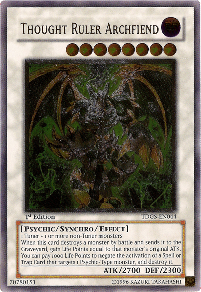 Thought Ruler Archfiend [TDGS-EN044] Ultimate Rare | Game Master's Emporium (The New GME)