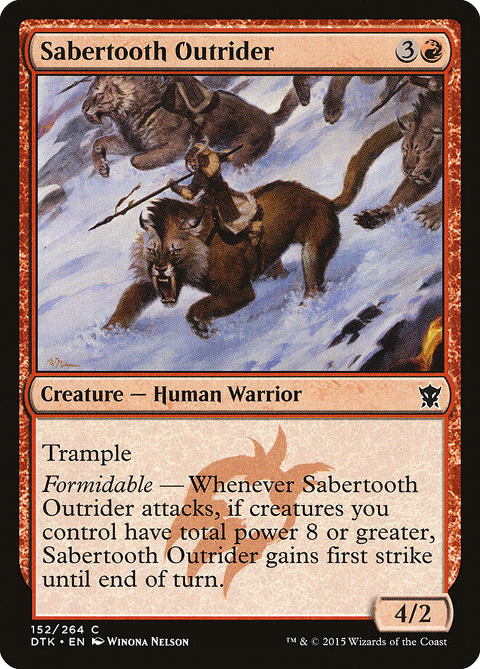 Sabertooth Outrider [Dragons of Tarkir] | Game Master's Emporium (The New GME)