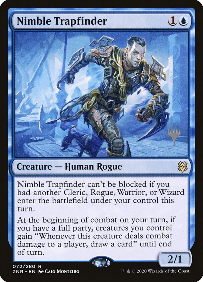 Nimble Trapfinder (Promo Pack) [Zendikar Rising Promos] | Game Master's Emporium (The New GME)