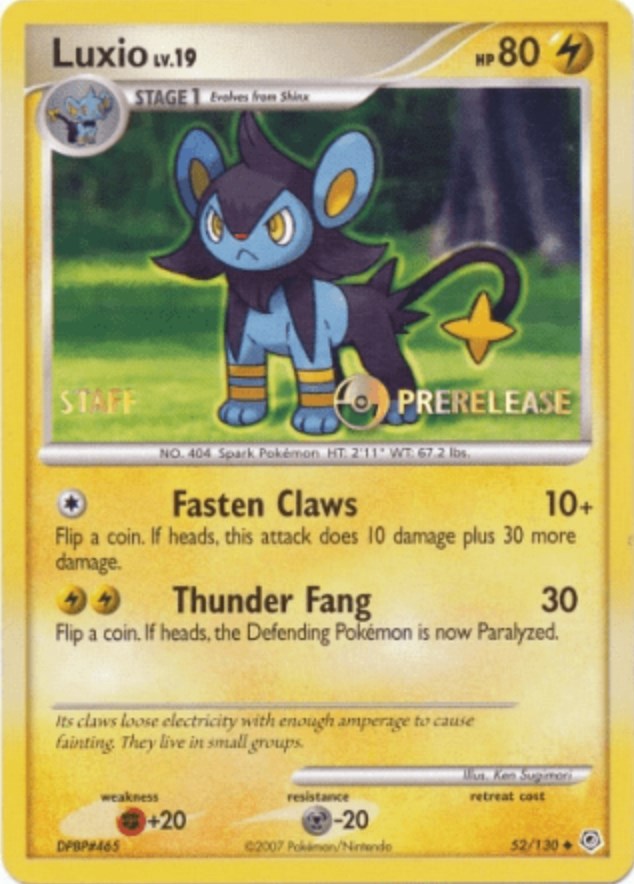 Luxio (52/130) (Prerelease Promo Staff) [Nintendo: Black Star Promos] | Game Master's Emporium (The New GME)