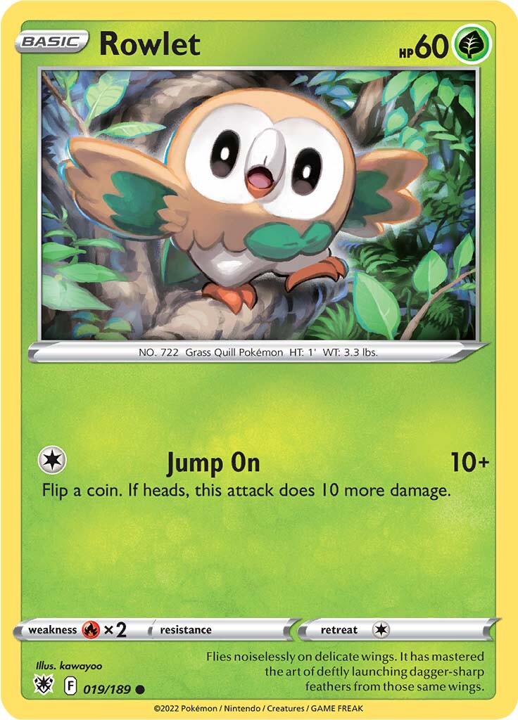 Rowlet (019/189) [Sword & Shield: Astral Radiance] | Game Master's Emporium (The New GME)