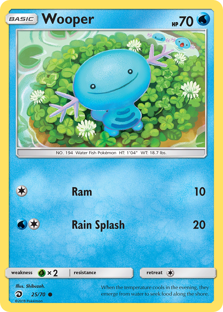 Wooper (25/70) [Sun & Moon: Dragon Majesty] | Game Master's Emporium (The New GME)
