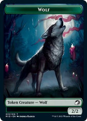 Centaur // Wolf Double-Sided Token [Innistrad: Midnight Hunt Commander Tokens] | Game Master's Emporium (The New GME)