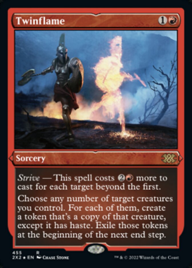 Twinflame (Foil Etched) [Double Masters 2022] | Game Master's Emporium (The New GME)