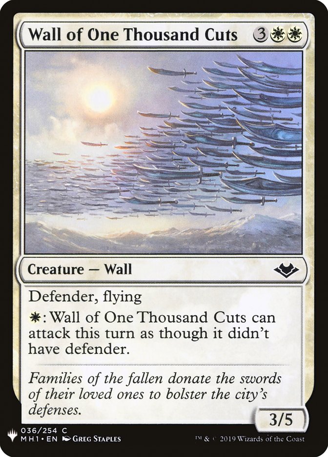 Wall of One Thousand Cuts [Mystery Booster] | Game Master's Emporium (The New GME)