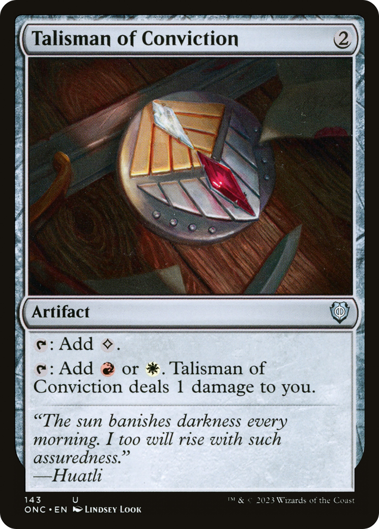 Talisman of Conviction [Phyrexia: All Will Be One Commander] | Game Master's Emporium (The New GME)