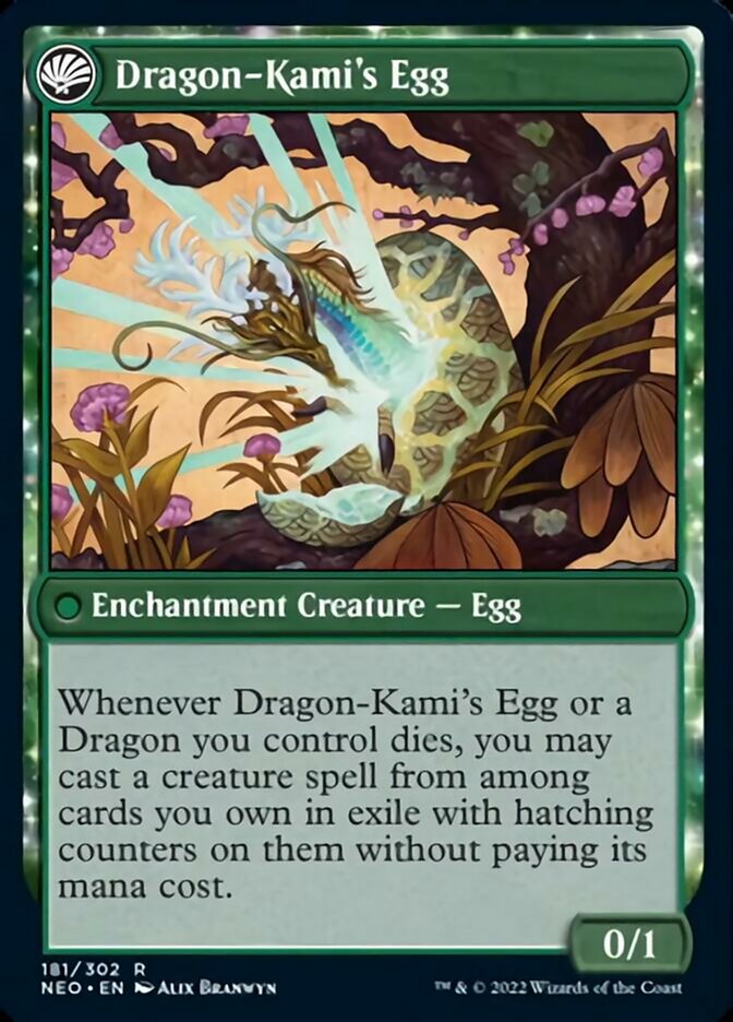 The Dragon-Kami Reborn // Dragon-Kami's Egg [Kamigawa: Neon Dynasty] | Game Master's Emporium (The New GME)