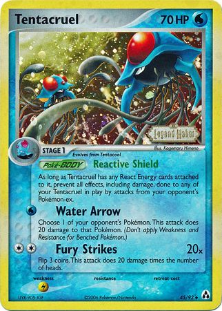 Tentacruel (45/92) (Stamped) [EX: Legend Maker] | Game Master's Emporium (The New GME)