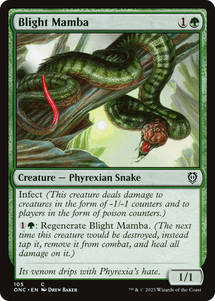 Blight Mamba [Phyrexia: All Will Be One Commander] | Game Master's Emporium (The New GME)