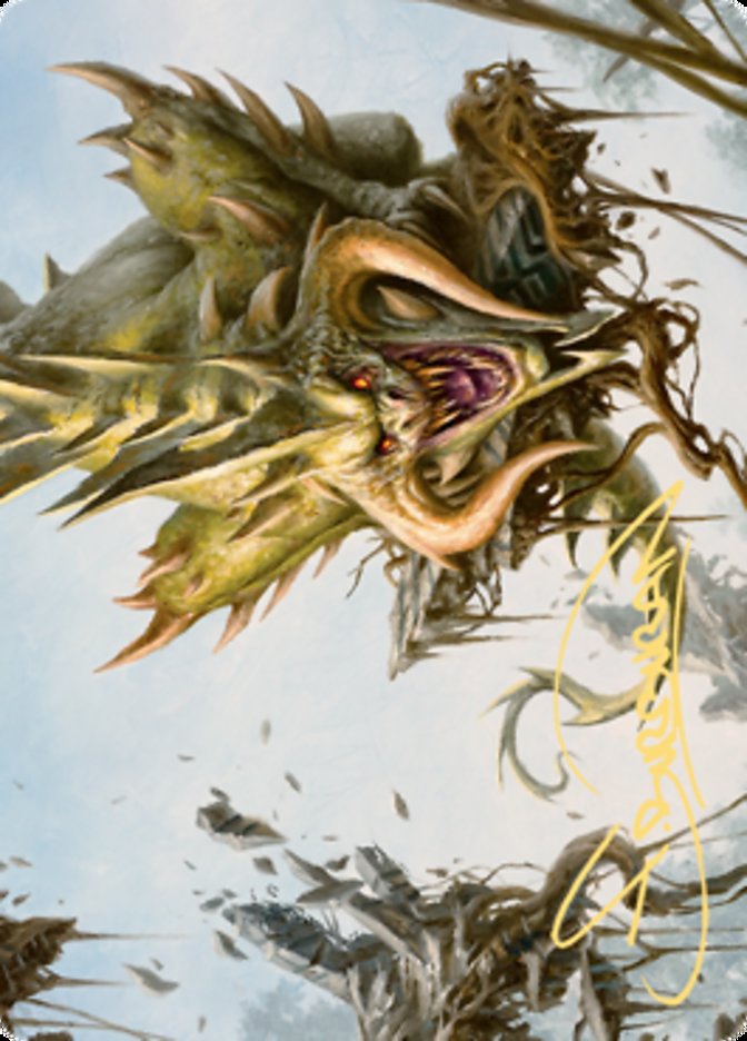 Canopy Baloth Art Card (Gold-Stamped Signature) [Zendikar Rising Art Series] | Game Master's Emporium (The New GME)