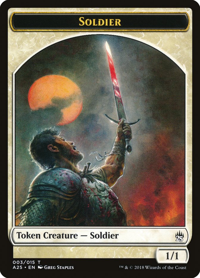 Soldier Token [Masters 25 Tokens] | Game Master's Emporium (The New GME)