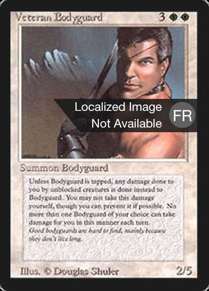 Veteran Bodyguard [Foreign Black Border] | Game Master's Emporium (The New GME)