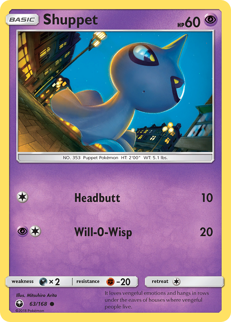 Shuppet (63/168) [Sun & Moon: Celestial Storm] | Game Master's Emporium (The New GME)