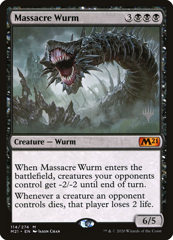 Massacre Wurm (Promo Pack) [Core Set 2021 Promos] | Game Master's Emporium (The New GME)