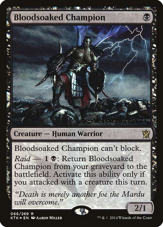 Bloodsoaked Champion [Khans of Tarkir Prerelease Promos] | Game Master's Emporium (The New GME)