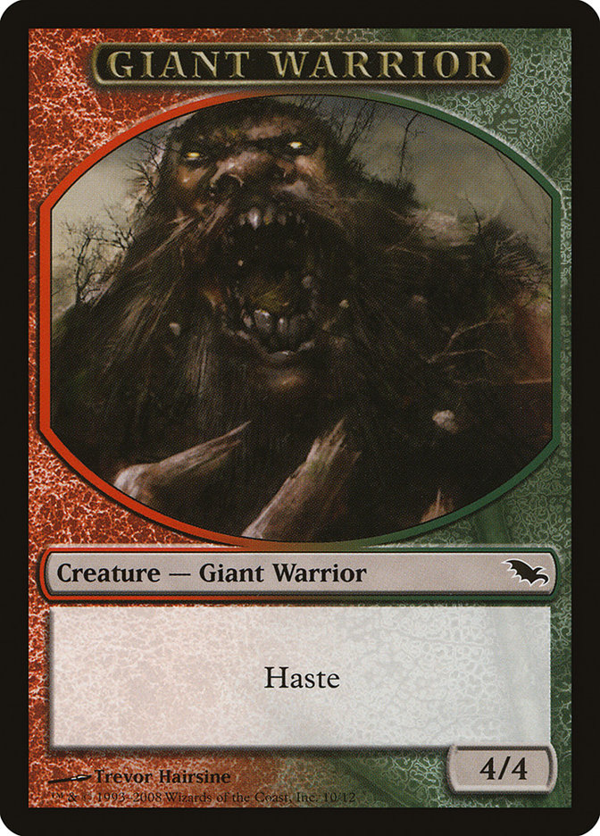 Giant Warrior Token [Shadowmoor Tokens] | Game Master's Emporium (The New GME)