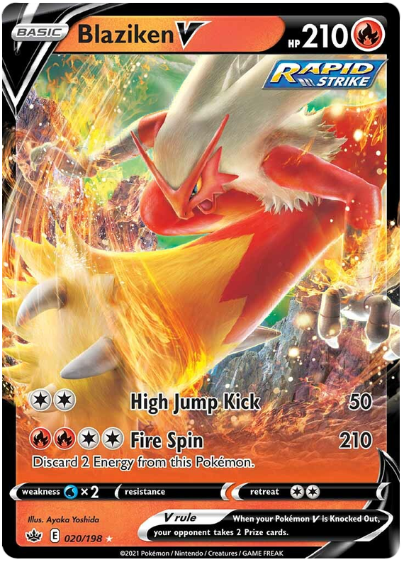 Blaziken V (020/198) [Sword & Shield: Chilling Reign] | Game Master's Emporium (The New GME)