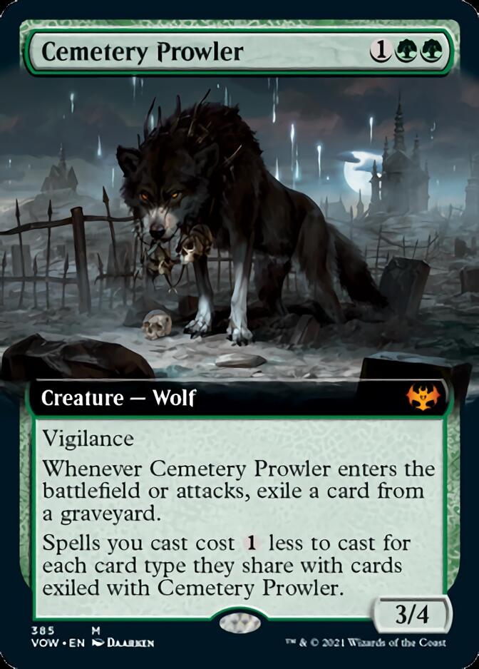 Cemetery Prowler (Extended Art) [Innistrad: Crimson Vow] | Game Master's Emporium (The New GME)