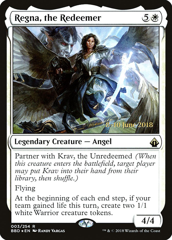 Regna, the Redeemer [Battlebond Prerelease Promos] | Game Master's Emporium (The New GME)