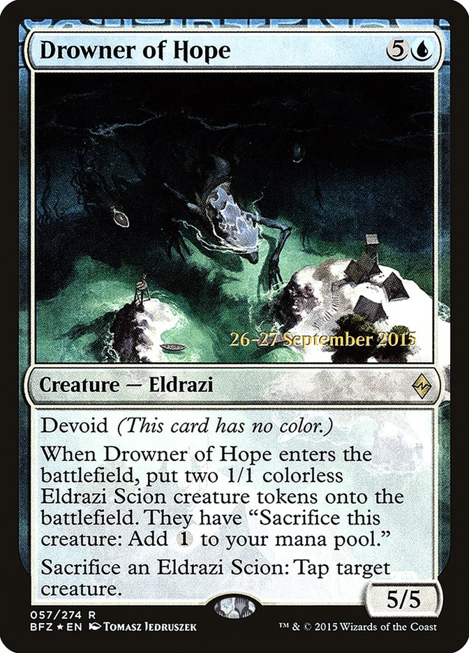 Drowner of Hope [Battle for Zendikar Prerelease Promos] | Game Master's Emporium (The New GME)