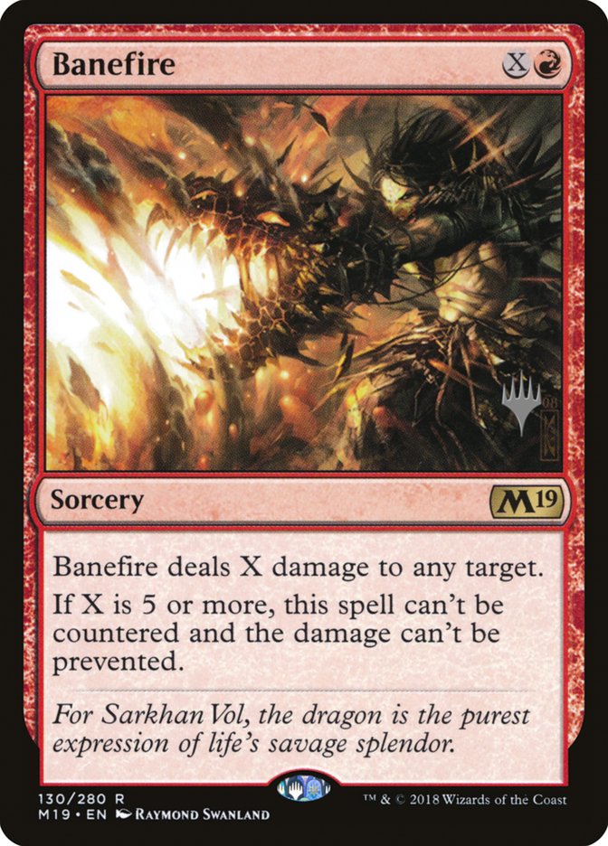 Banefire (Promo Pack) [Core Set 2019 Promos] | Game Master's Emporium (The New GME)