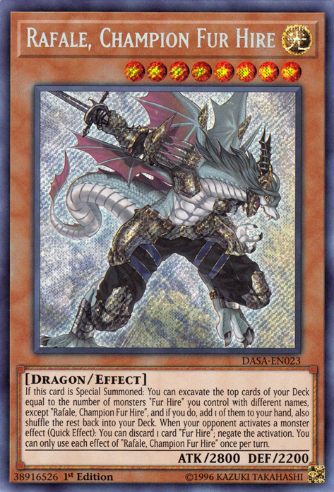 Rafale, Champion Fur Hire [DASA-EN023] Secret Rare | Game Master's Emporium (The New GME)