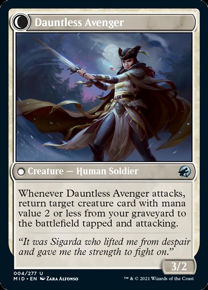 Bereaved Survivor // Dauntless Avenger [Innistrad: Midnight Hunt] | Game Master's Emporium (The New GME)