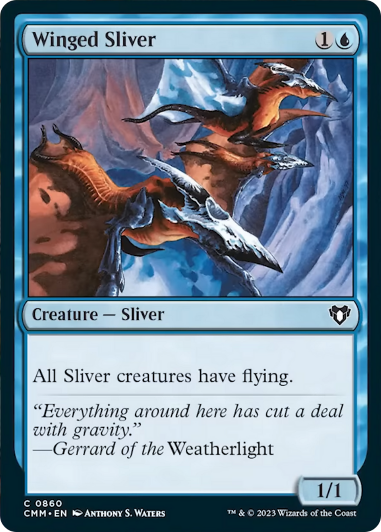 Winged Sliver [Commander Masters] | Game Master's Emporium (The New GME)