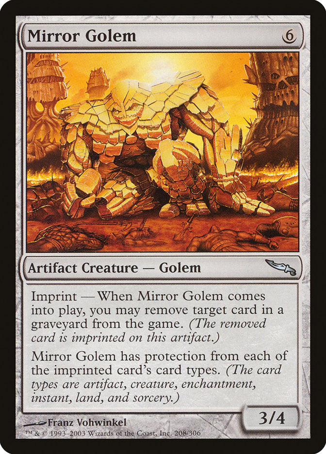 Mirror Golem [Mirrodin] | Game Master's Emporium (The New GME)