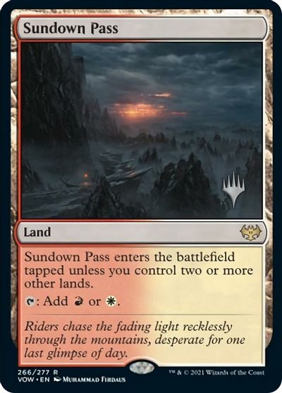 Sundown Pass (Promo Pack) [Innistrad: Crimson Vow Promos] | Game Master's Emporium (The New GME)