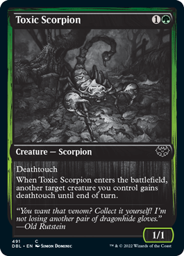 Toxic Scorpion [Innistrad: Double Feature] | Game Master's Emporium (The New GME)