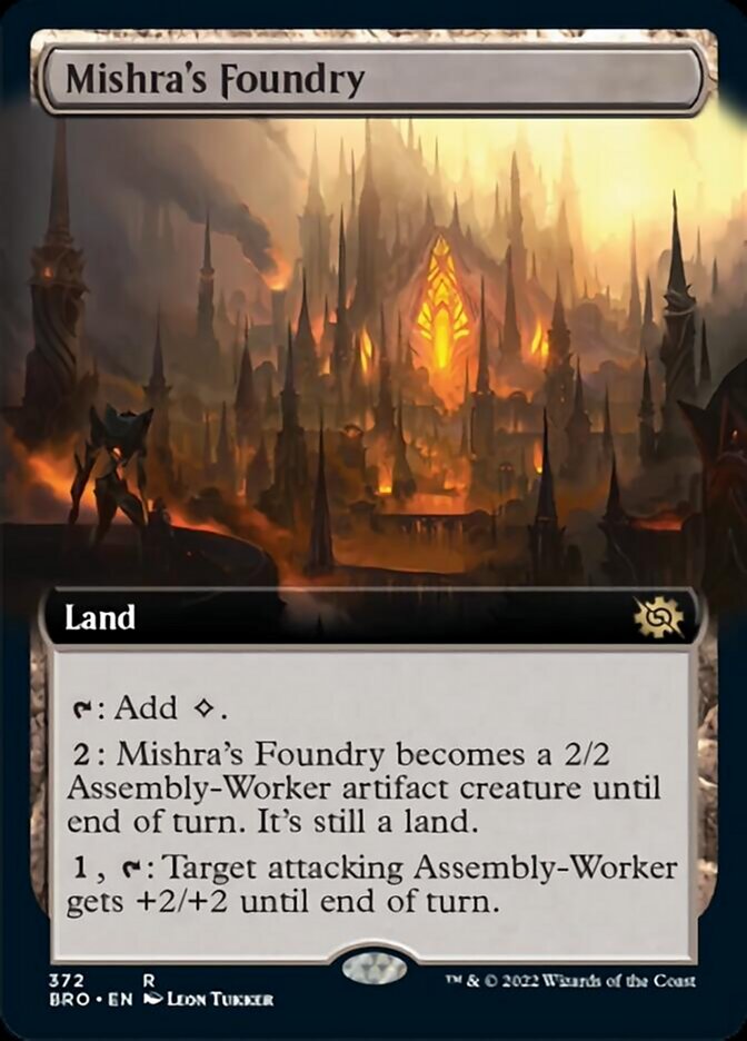 Mishra's Foundry (Extended Art) [The Brothers' War] | Game Master's Emporium (The New GME)