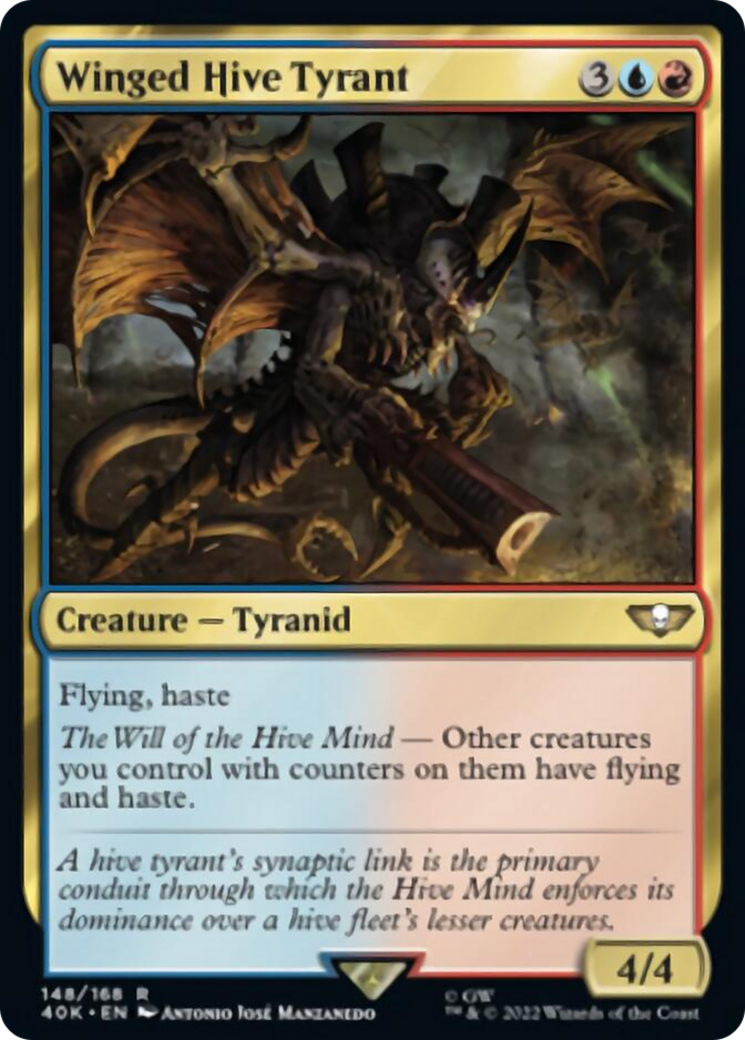 Winged Hive Tyrant (Surge Foil) [Warhammer 40,000] | Game Master's Emporium (The New GME)