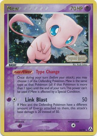 Mew (10/92) (Stamped) [EX: Legend Maker] | Game Master's Emporium (The New GME)